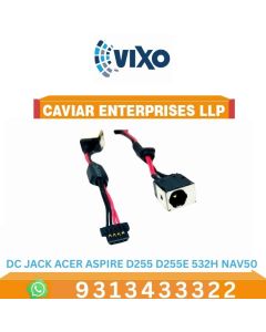 VIXO DC JACK ACER ASPIRE D255 D255E D260 532H NAV50 AO532H NAV70 PAV70 WITH WIRE