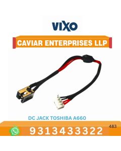 VIXO DC JACK TOSHIBA A660  A660D  A665  A665D  C660  C660D  L670  L670D  L675  L675D  P775  P775D P750  P750D  DC30100A400 DC30100AA00